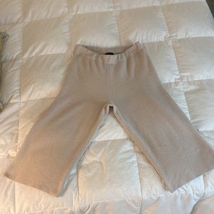 SUPER SOFT & COMFY Ann Taylor, LP, cream wide leg pants